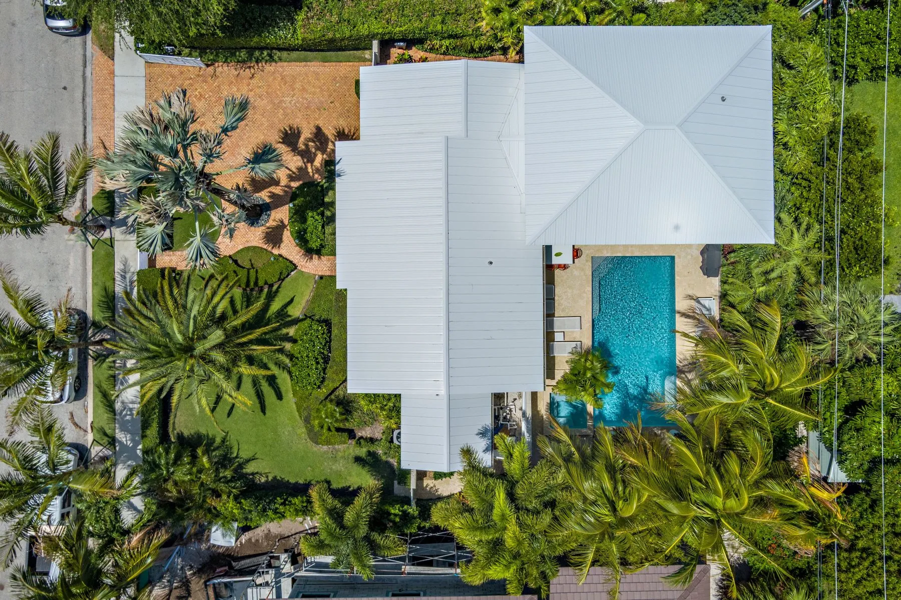 Aerial view of the property